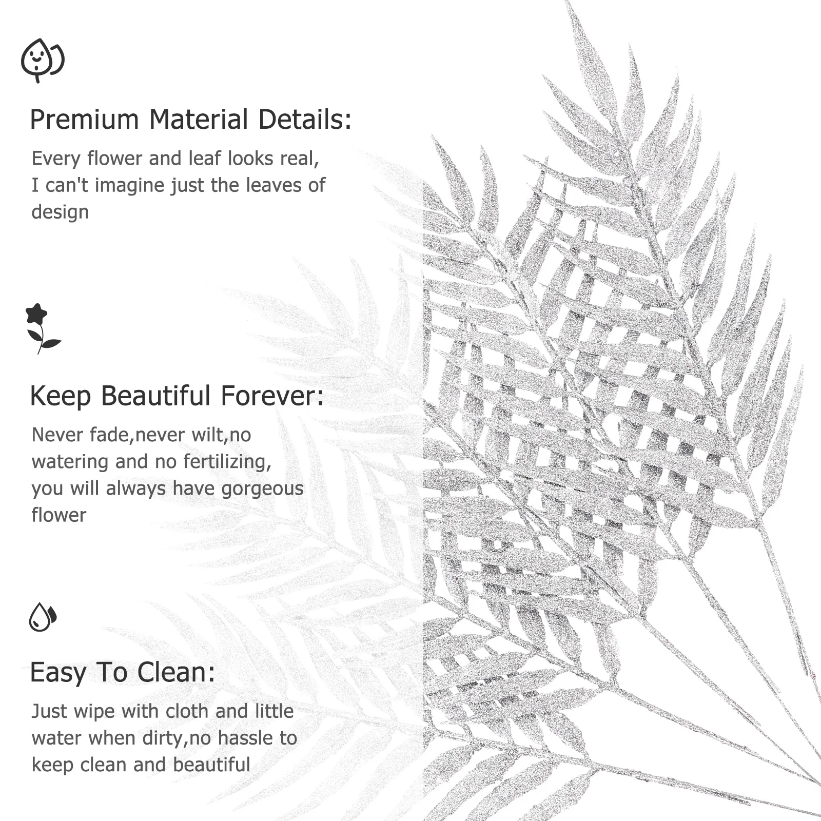 

5Pcs Christmas Leaves Ornaments Artificial Flannel Glitter Tree Leaves Decor Home Party Decoration Xmas Tree