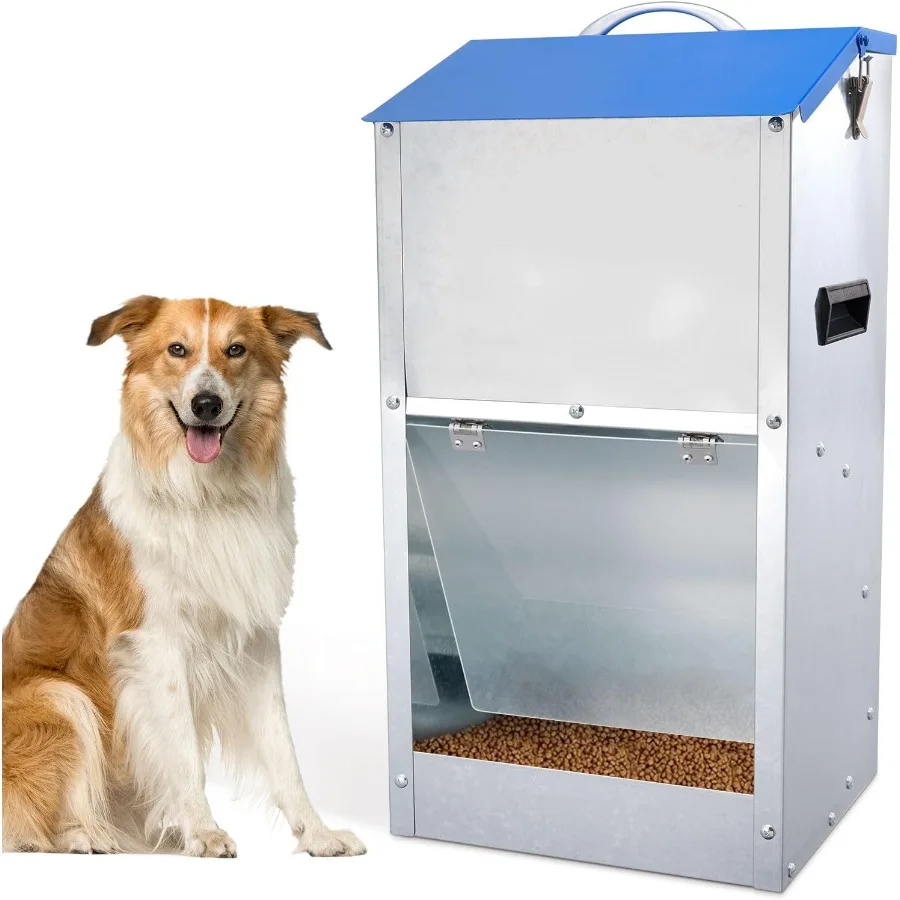 

Automatic Dog Feeder Outdoor Dog Feeder for Large Dogs Large Breed Dog Food Dispenser 25LBS Capacity Pets Feeder Gravity Food F