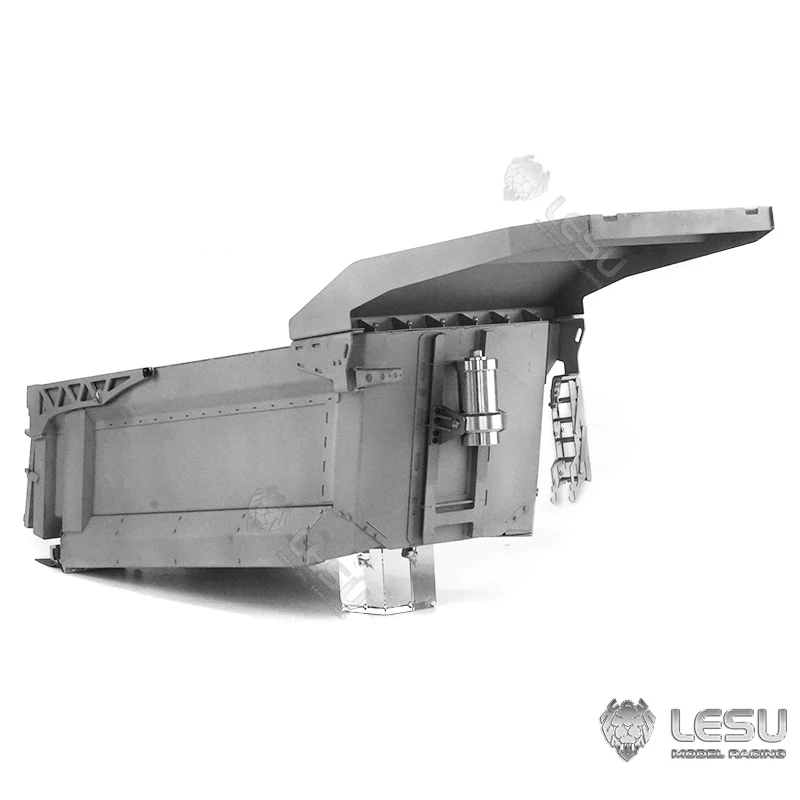 LESU 1/14 8*8 Tipper Metal Bucket For 1/14 Tamiyaya dumper Truck Tractor RC Car Adult DIY Toy Part Accessories TH20212