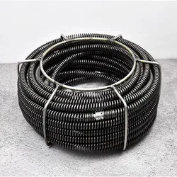 15m Length 16mm Out Diameter Sewer Electric Dredging Device Extension Spring Pipe Clean Tool Compression Spring With Connector