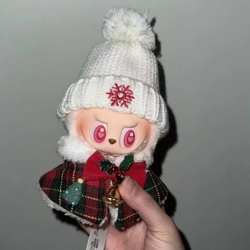 Boîte aveugle de vêtements Labubu mignons, accessoires de poupée en peluche universels assis sur pied, vêtements de styliste Labubu, ensemble de costumes de citrouille