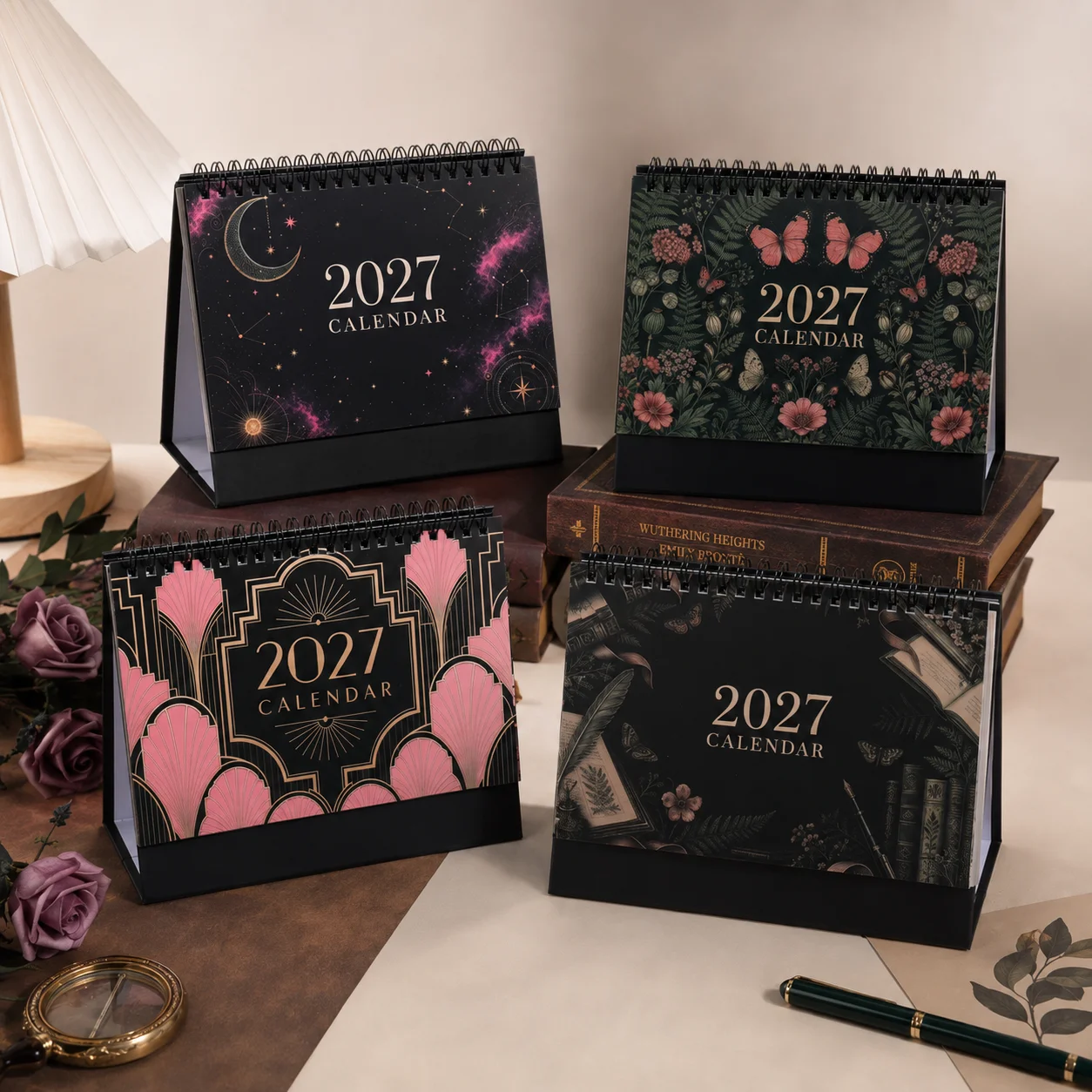2027 Standing Desk Calendar Spiral Monthly Planner Decorative Table Calendar For Office Home Workspace Schedule Organizer Use