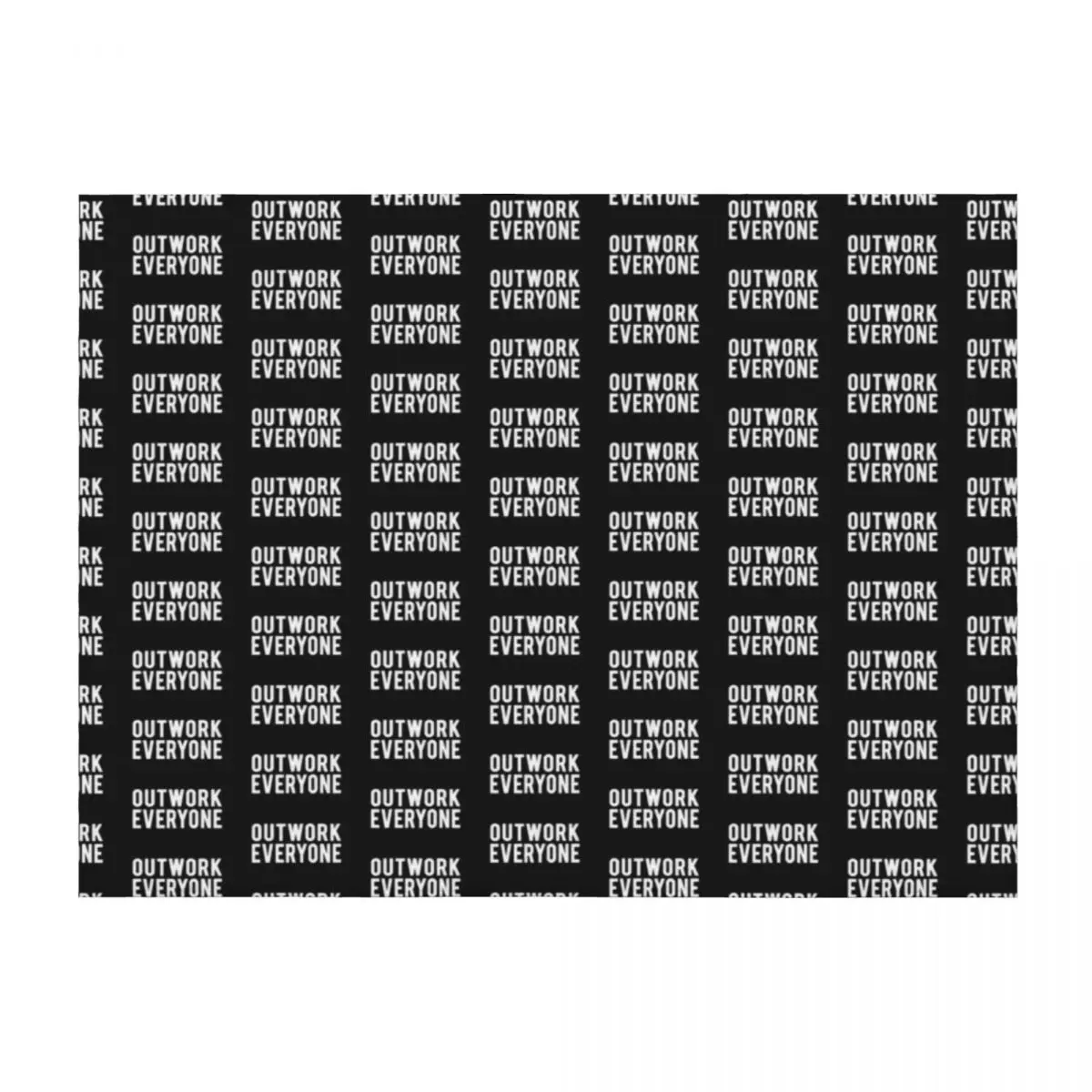 

Outwork Everyone - White Text - Limitless Mindset Throw Blanket Luxury St For Sofa Thin Shaggy Blankets