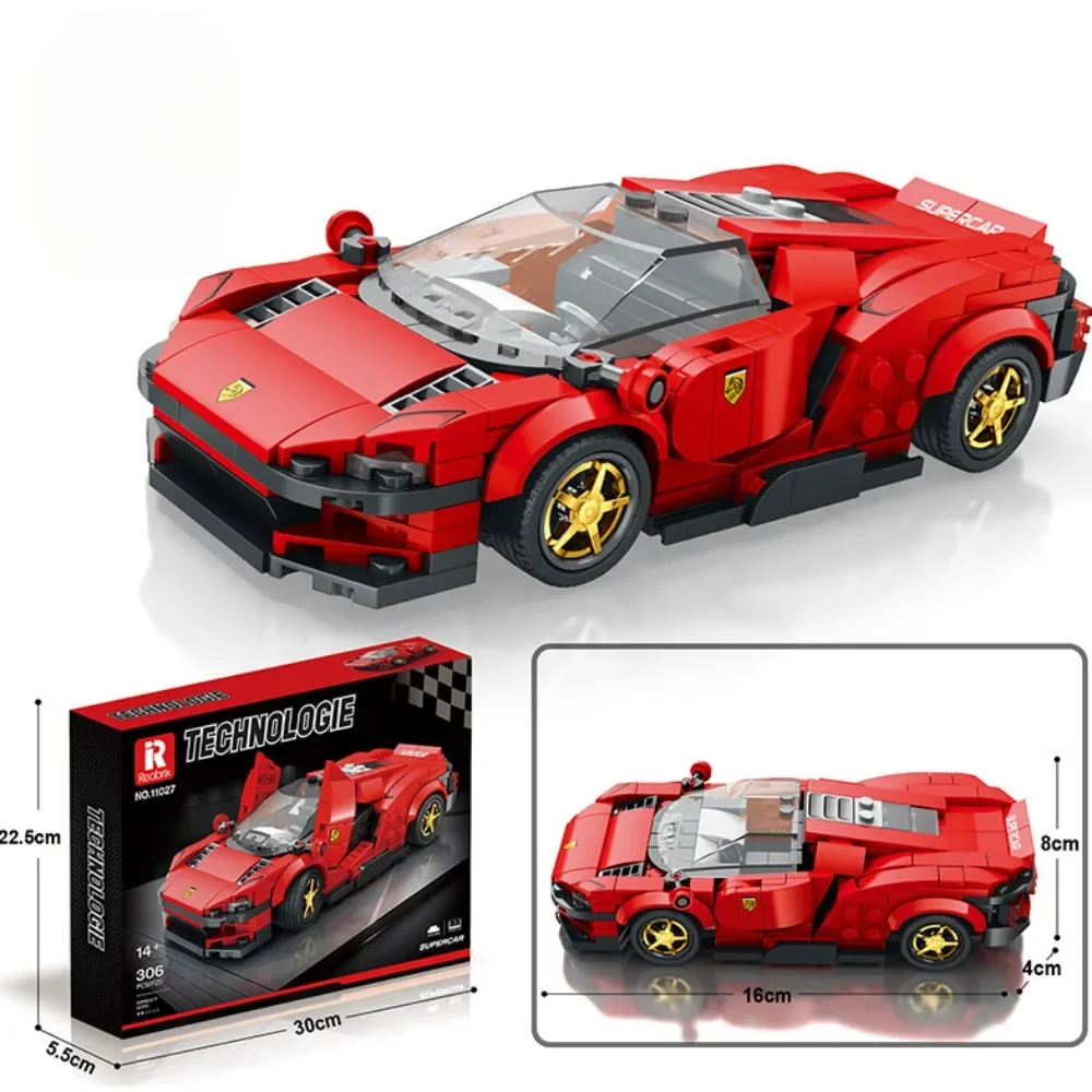 

City Speed Champion Super Sports Car Building Blocks Racing Vehicle Assembly Bricks Construction Toys Gift for Children