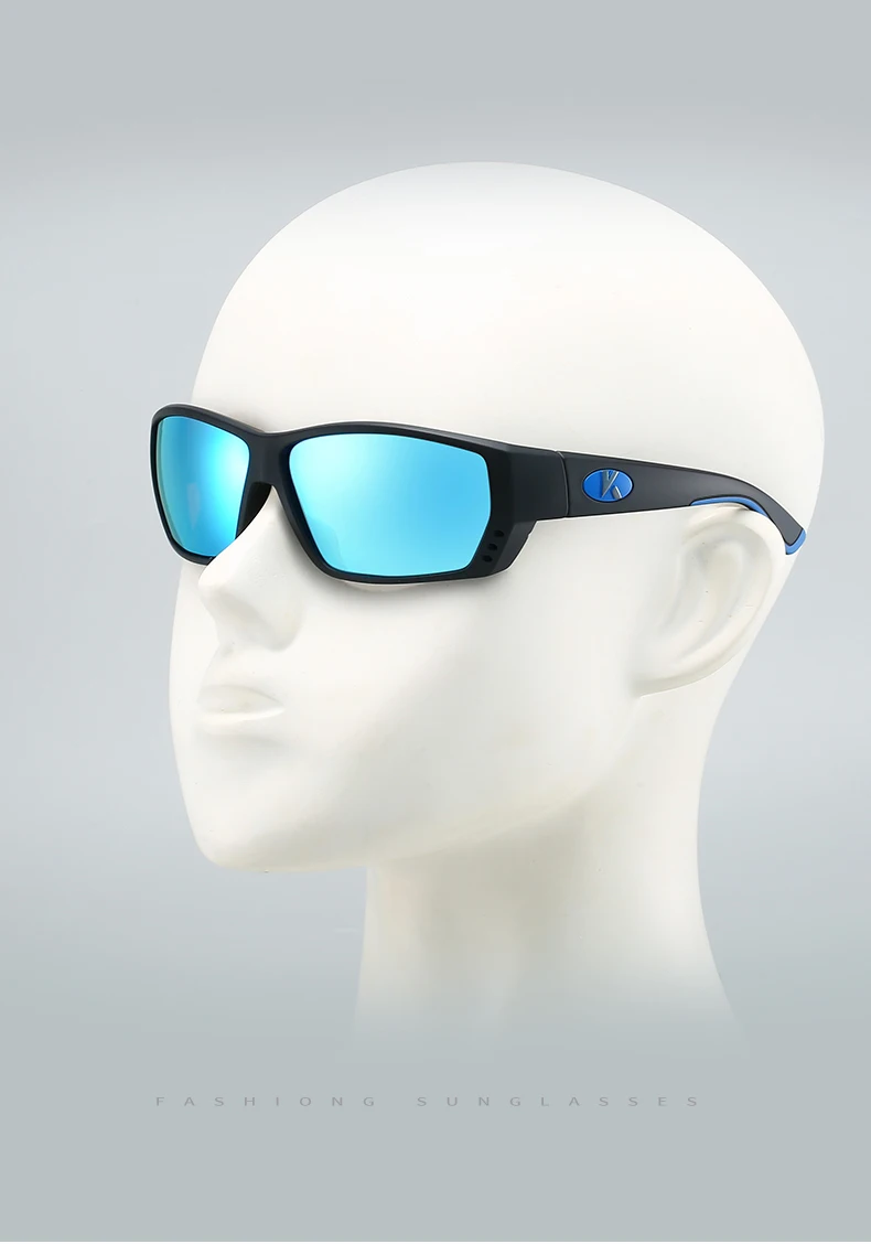 KAROS Herren Sport Polarisierte Sonnenbrille Radfahren Angeln Sonnenbrille Mountainbike Outdoor Sport Angelbrille – Detail 3