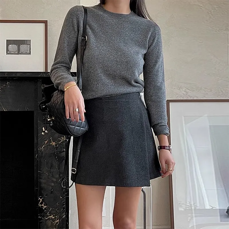 

Irregular skirt for women2026New Spring and Autumn High-Waisted Draped DesignaSlim-fit casual skirt with shorts for commuting
