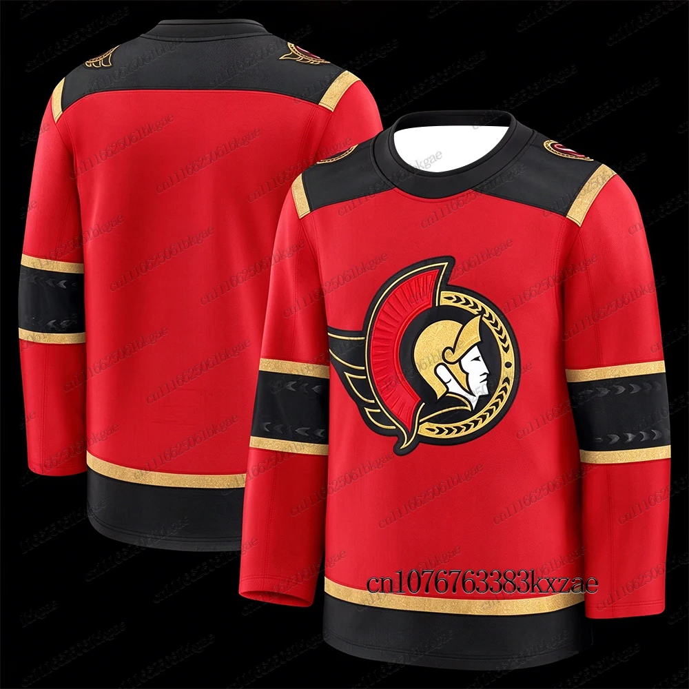 Herbst-Winter-Neuheiten: Eishockey-Trikots für Herren, Ottawa Senators Hockey-Trikots, lässige Sport-Langarm-T-Shirts, Damen- und Herren-Trikots. – Detail 5