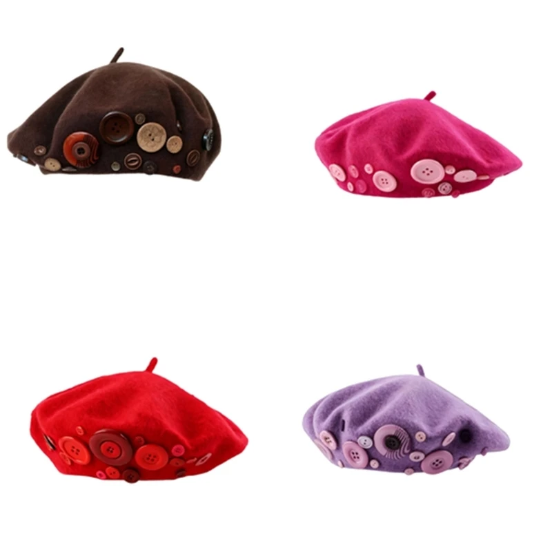 Painter's Hat Party And Travel Ready In 2000s Decorative Button Studded Y166
