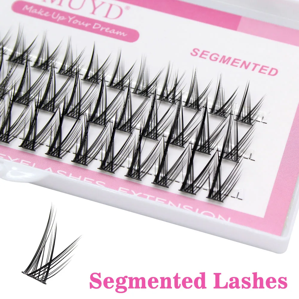 New segmented extension fake eyelashes DIY natural personal eyelash makeup tool, eye-catching eyelash bundle easy to operate