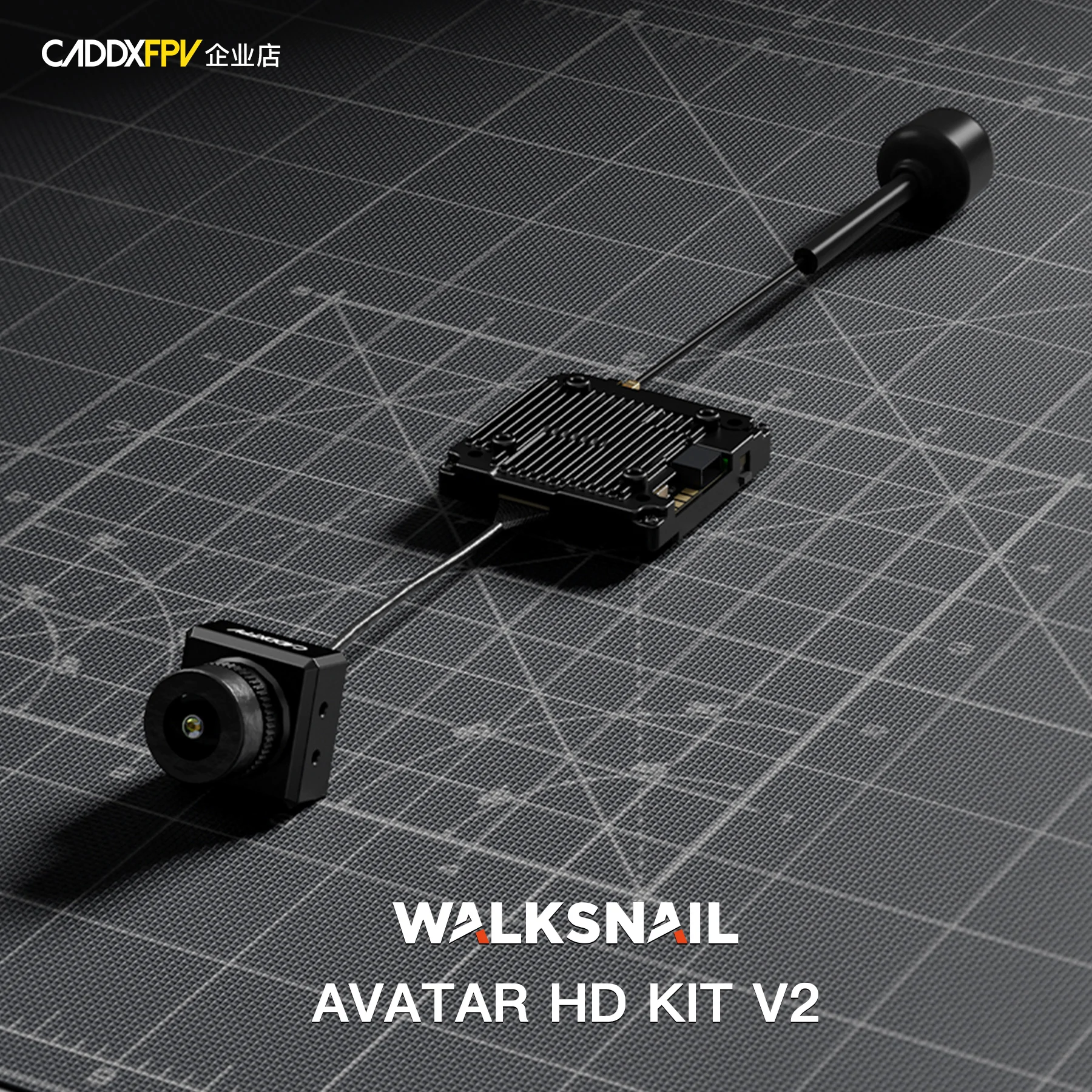 CADDXFPV Walksnail Avatar Kit V2 8G/32G Avatar Pro Kit 32G 1080P 120fps FOV160° VTX Digital Image Transmission For FPV DJI Drone