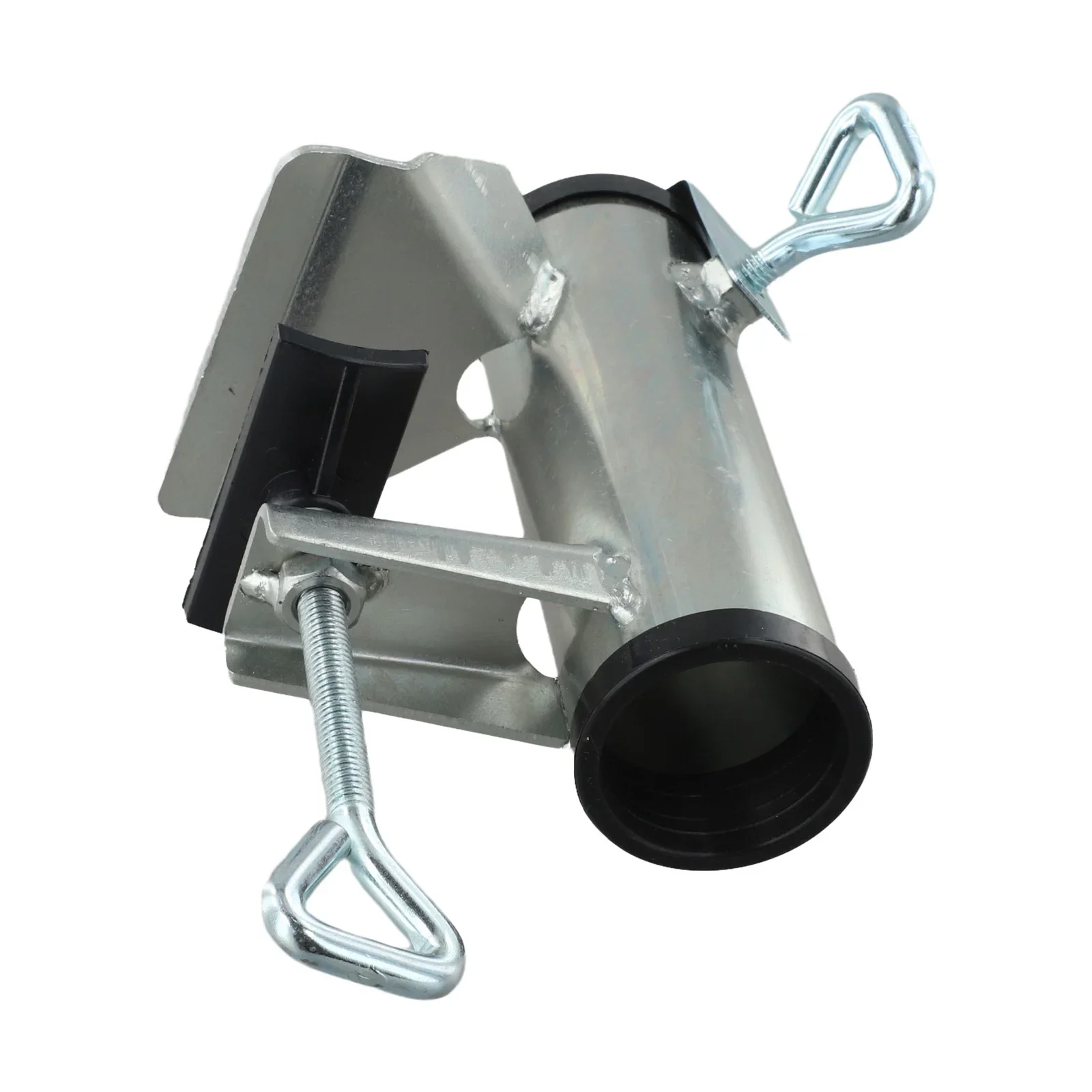 Metal Balcony Parasol Holder With Adjustable Clamp Fits Umbrella Poles 38 Millimeters Diameter Easy Tool Installation