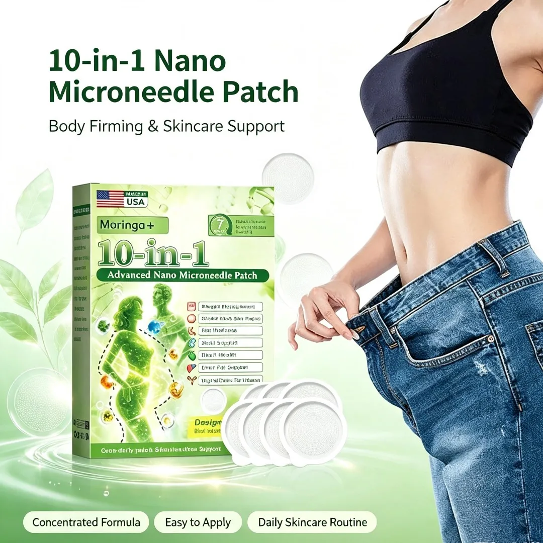 10-in-1 Advanced Nano Microneedle Patch Daily Firming Weight Management Body Care Stickers For Men Women Portable Patches