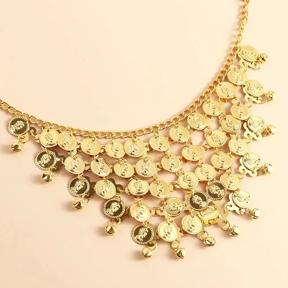 Collar de cuentas, Pulsera bohemia, Accesorios para la cabeza de danza india, Accesorios para espectáculos, Diadema de diamantes, Trajes de danza del vientre