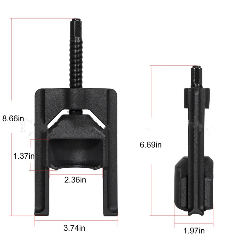 Herramienta extractora de juntas de coche Universal, separador de eje de transmisión, Extractor de bolas ajustable, removedor para camión,