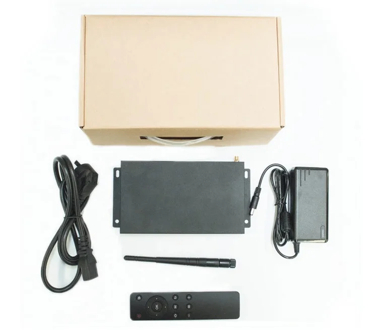 RK3399 boîtier de lecteur multimédia réseau 4K HD sortie en boucle signalisation numérique métal WIFI BT5.2 Ethernet 4G LTE boîtier de lecteur multimédia en métal