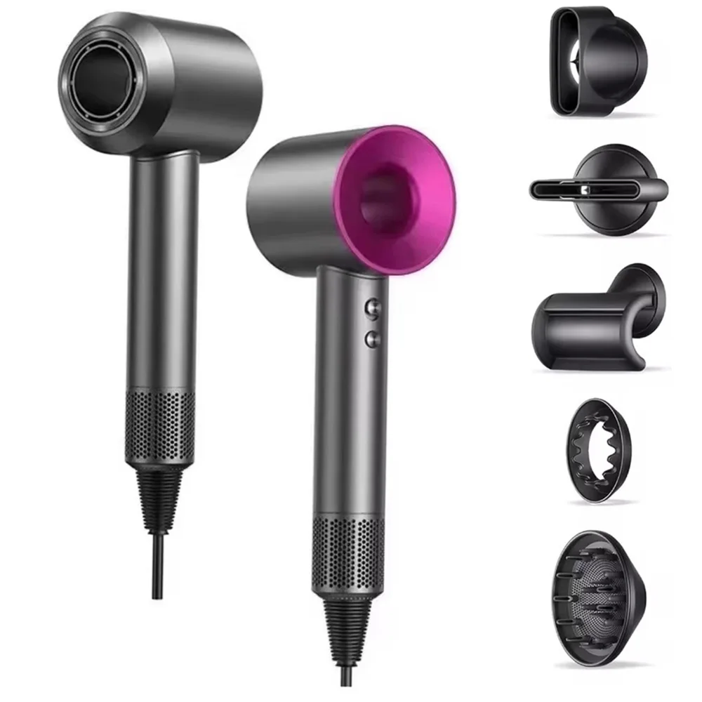 Sèche-cheveux sans pales 5 en 1, 220V, professionnel, 1600W, puissant, souffleur d'air, ionique négatif, outil de coiffure de salon