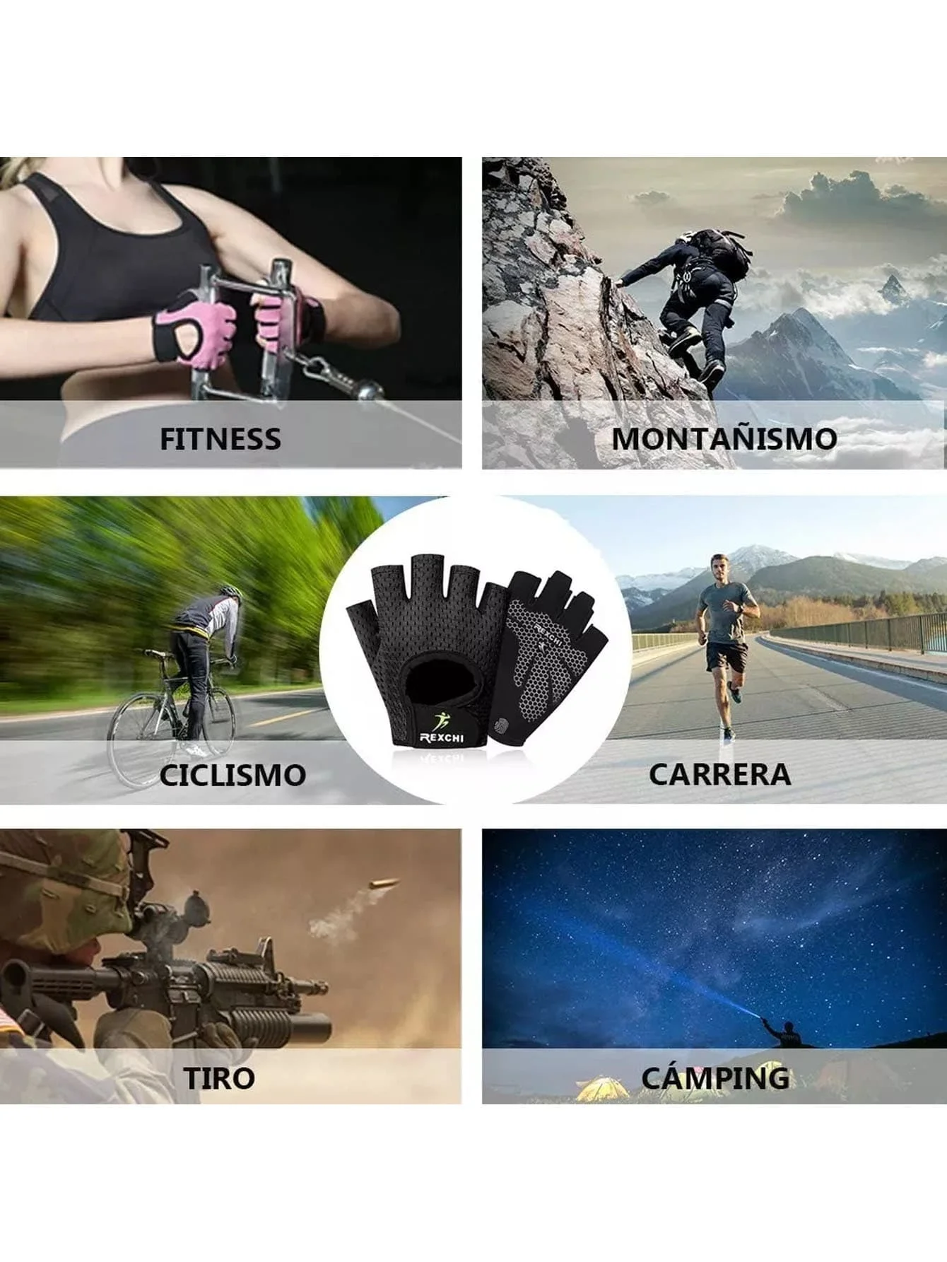 Fitness gloves Sports palm protection dumbbell weightlifting men and women cycling wear breathable non-slip half finger gloves