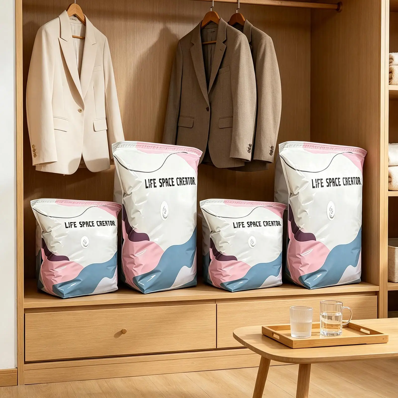 Thickened Vacuum Compression Bag, Transparent Quilt Vacuum Bag , Household Clothing Storage And Sorting Bag , Storage Bag
