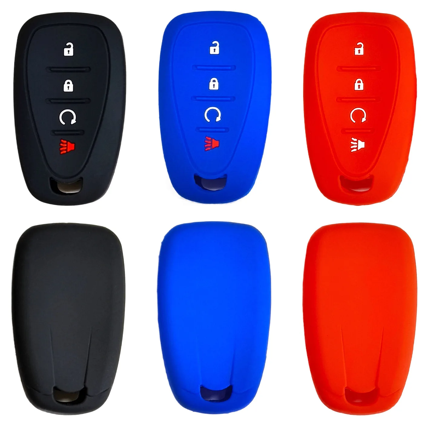 

Silicone key cover for Chevrolet Malibu XL remote control 4 button key case Explorer Volando No standard model
