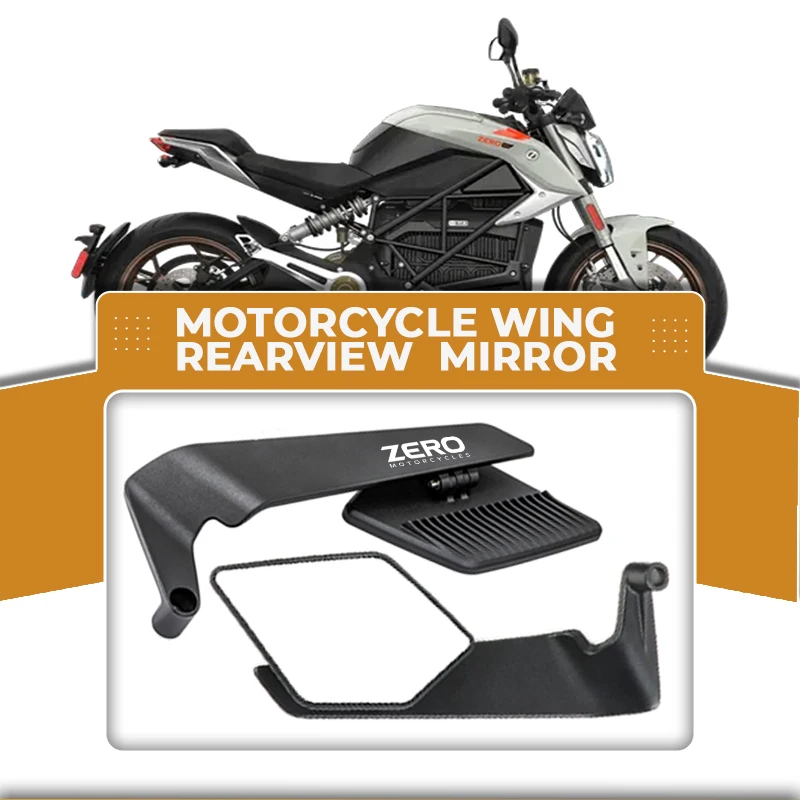Espejo retrovisor de aleación de motocicleta premium 360 °   Ala de viento ajustable para ZERO JDM DS DSR FX FXE FXS SR/F SR SR/S ZERO JDM DS DSR