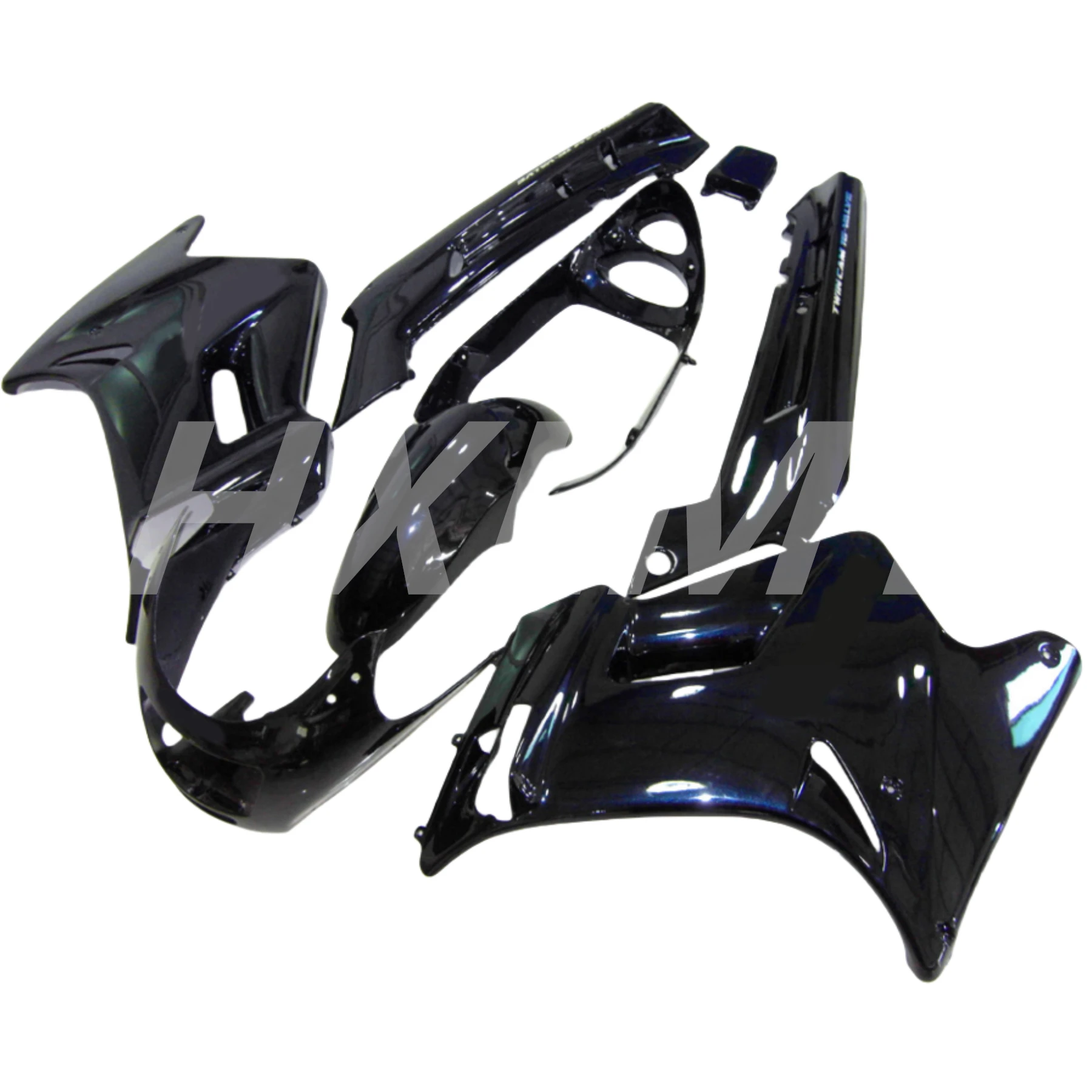 

Hot Sale Injection Mold For 1997 KAWASAKI ZZR250 Fairings Popular White Black WEST Ninja ZZR-250 97 Fairing Kits