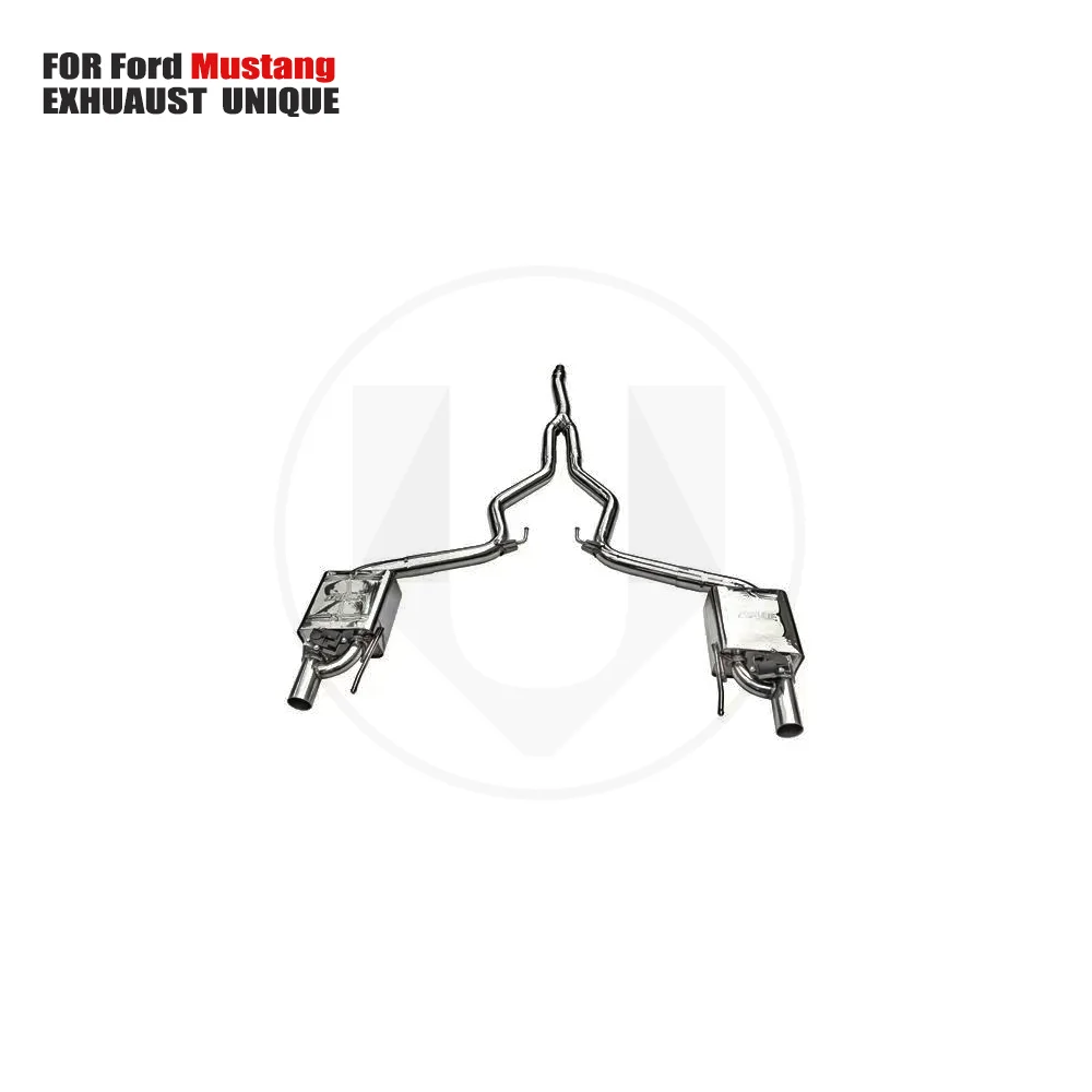 UNIQUE Stainless Steel Exhaust System Performance Catback is Suitable for Ford Mustang 2.3T Car Muffler