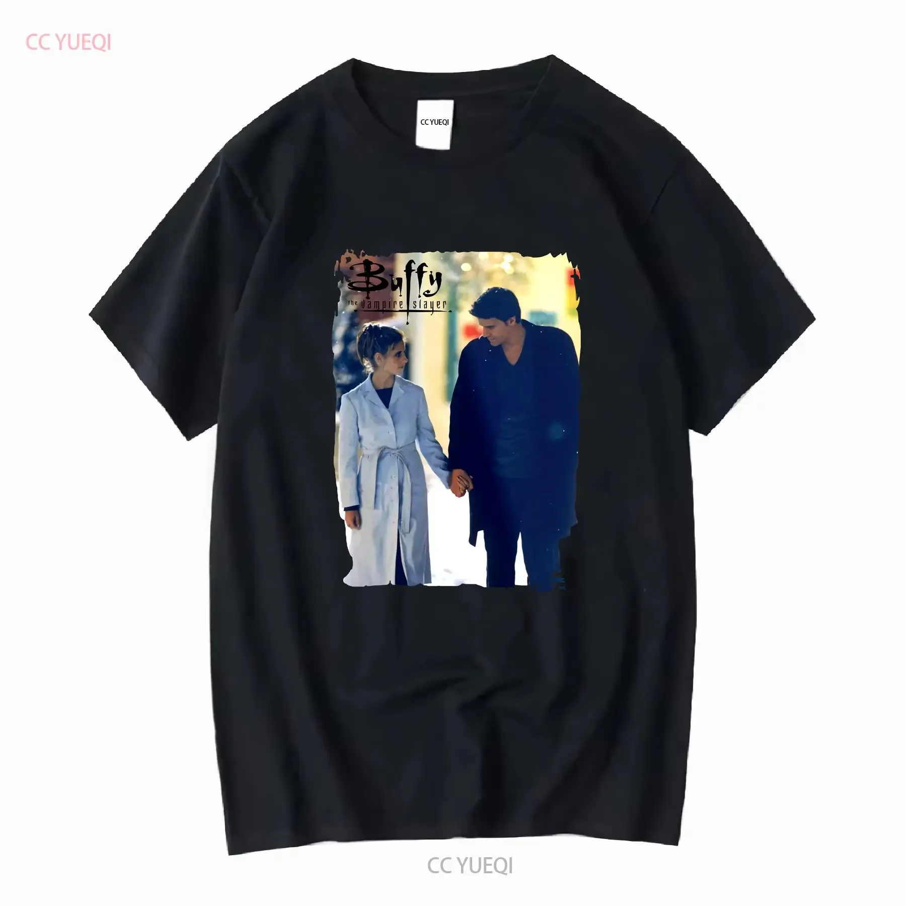 Buffy the Vampire Slayer White T Shirt Angel Season 3 Amends Christmas Men's and Women's all sizes long or short sleeves