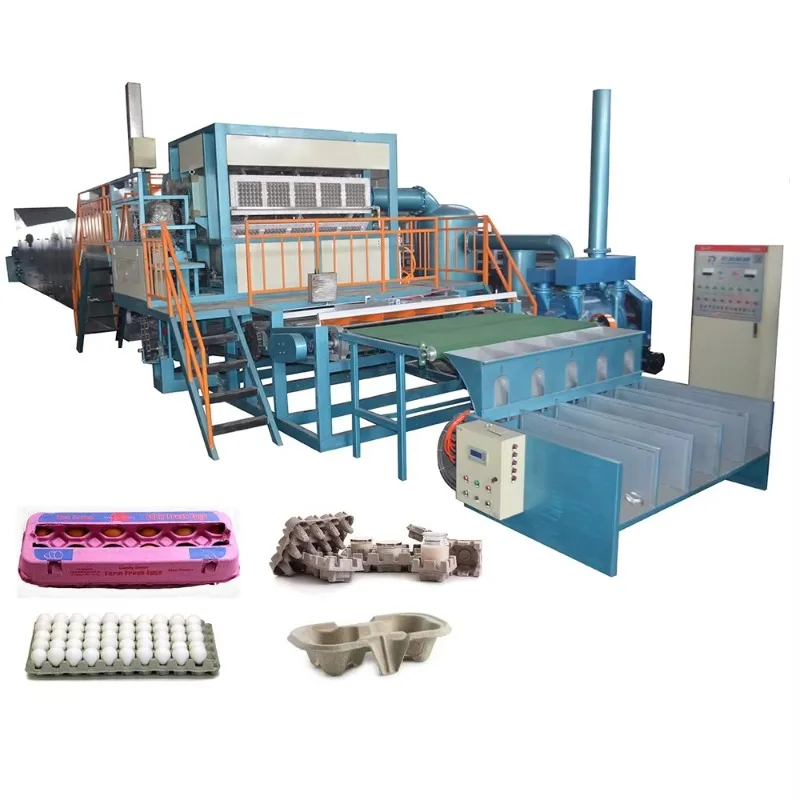 Waste Paper Fruit Pulp Moulding Egg Tray Machine with Multilayer Dryer Rotary Packing Molding Production Equipment