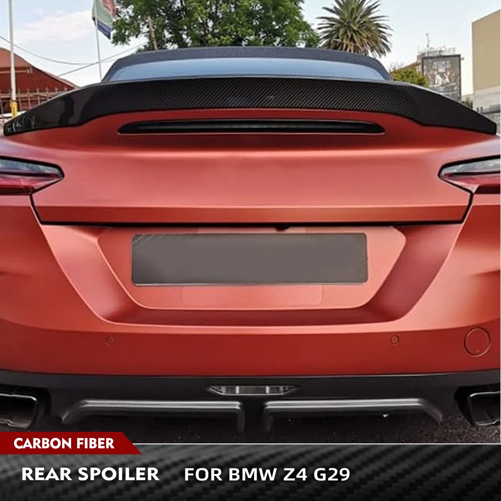

Для BMW Z4 G29 M40i sDrive30i кабриолет 2-дверный 2019-2024 задний спойлер багажника из углеродного волокна, задний спойлер автомобиля, крыло, губа