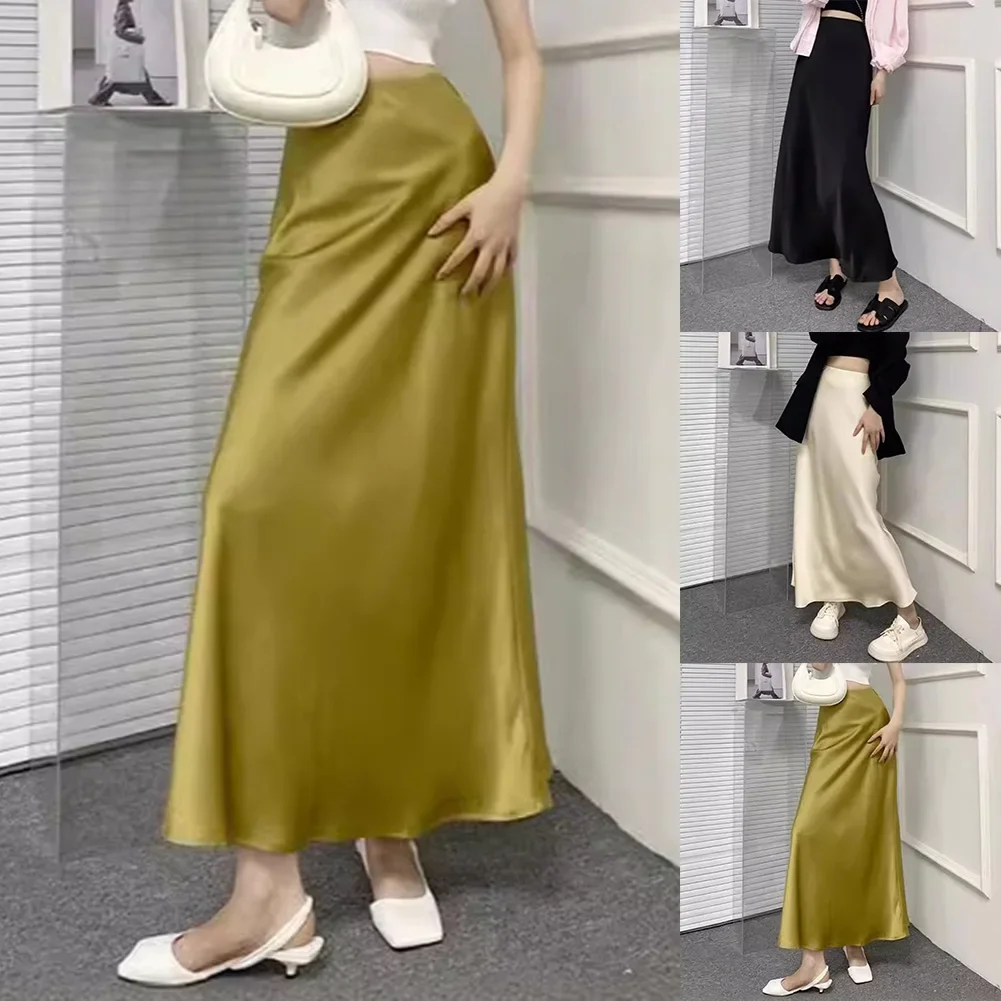 Comfortable Medium Length Skirts Versatile Skirts Casual Skirt Almond Hip-wrapped Skirt Brand New Commuting Style