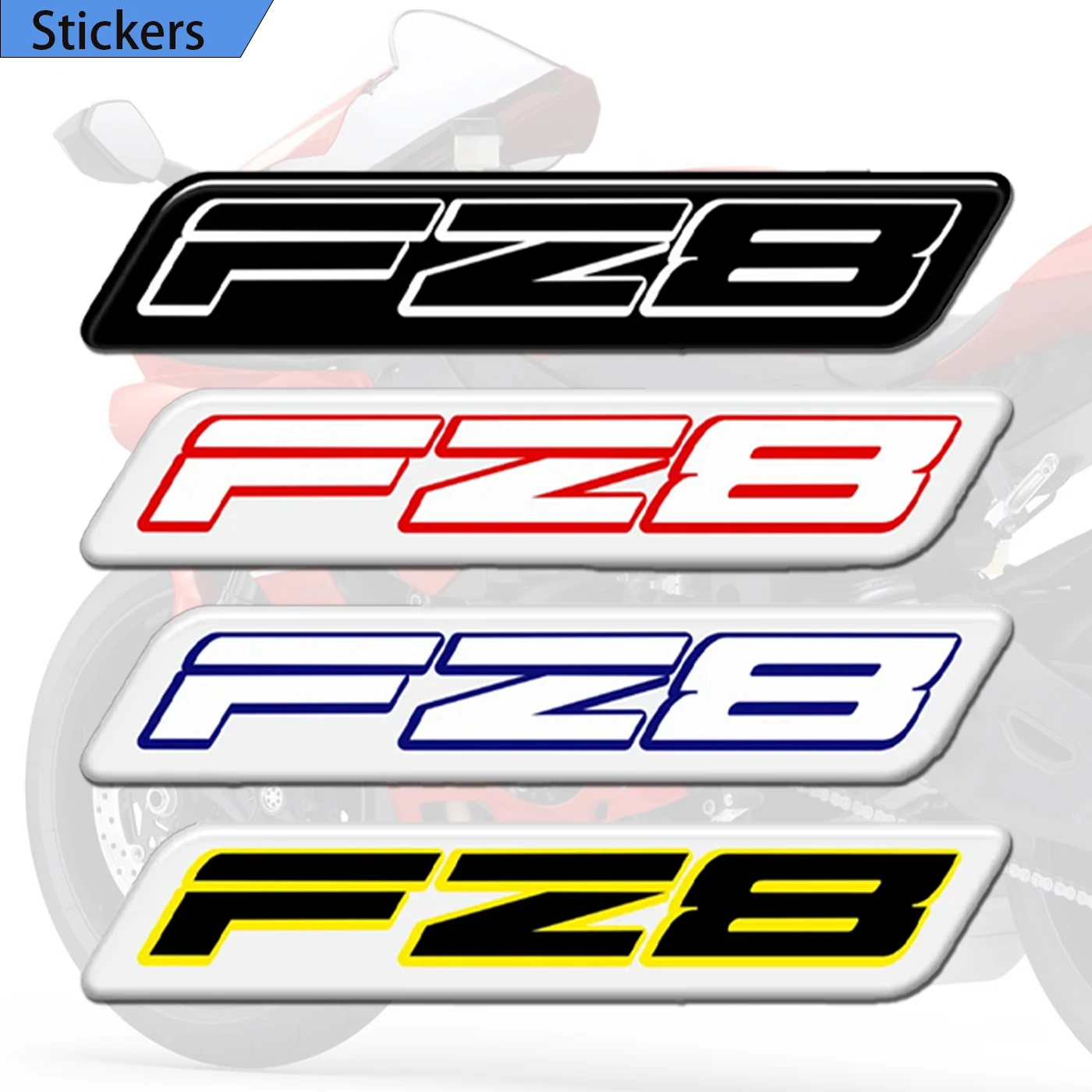 Fit Yamaha Fz 8 S Motorfiets 3d Tank Pad Protector Sticker Set Stickers Hoesje Knie