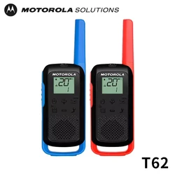 Motorola-Walkie Talkie T62 Go 16 Canales Hasta 8 km Alcance Sin cargos de llamadas Aventuras al aire libre Viajes
