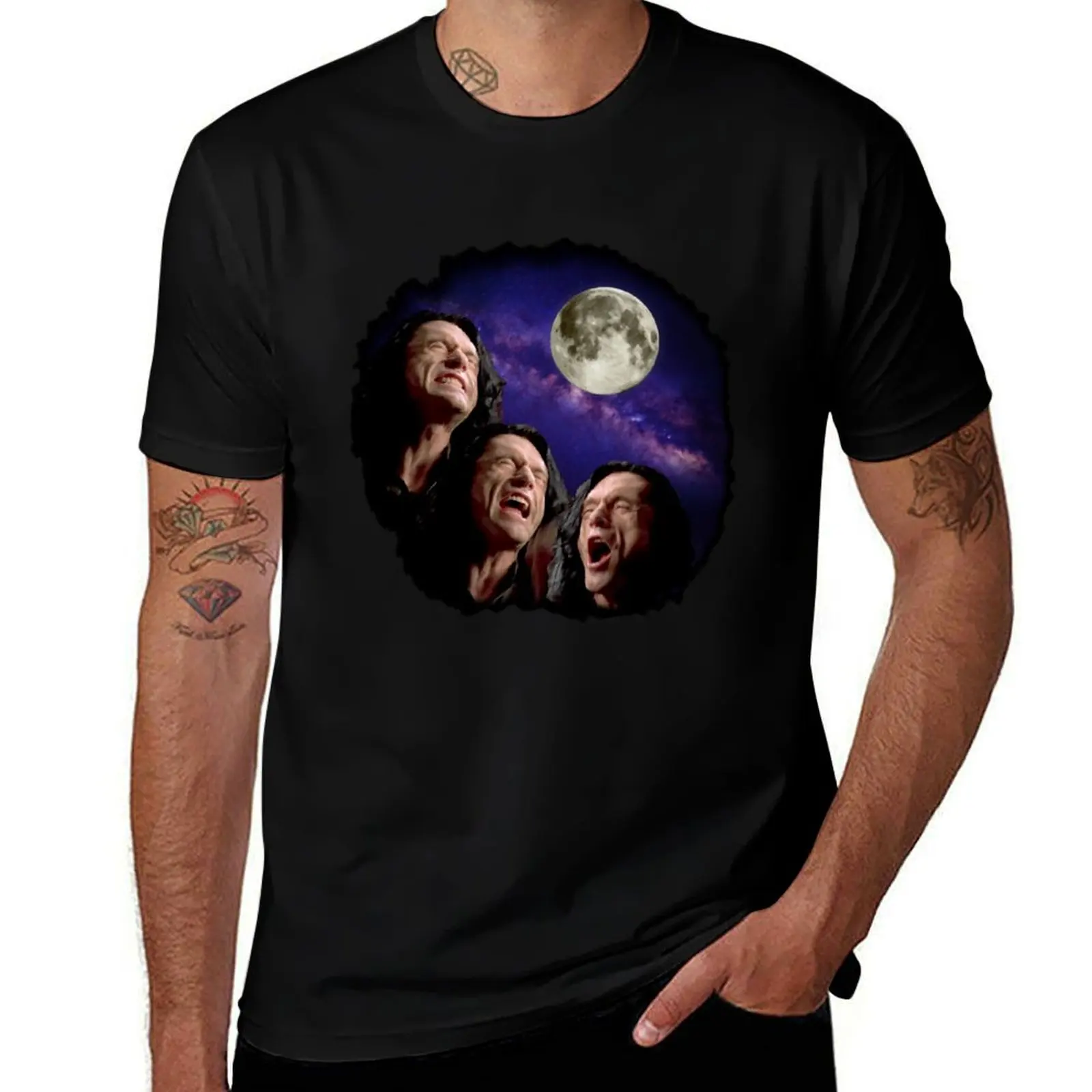 

Three Wiseau Moon T-Shirt custom t shirt anime graphic tee shirt tops men clothing