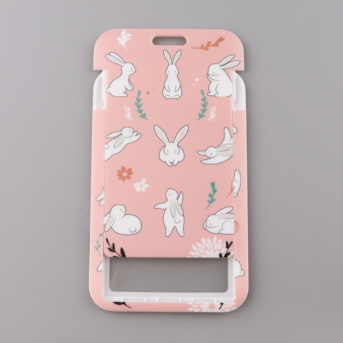 Cartoon Pink Lanyard  Cute Rabbit Neck Strap Key Lanyard ID Card Gym Phone with USB ID Holder DIY Lanyards