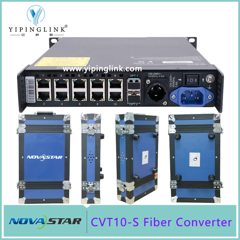 Hot Sale Novastar CVT10-S Fiber Converter Video Processor With Flight Case For LED Digital Display