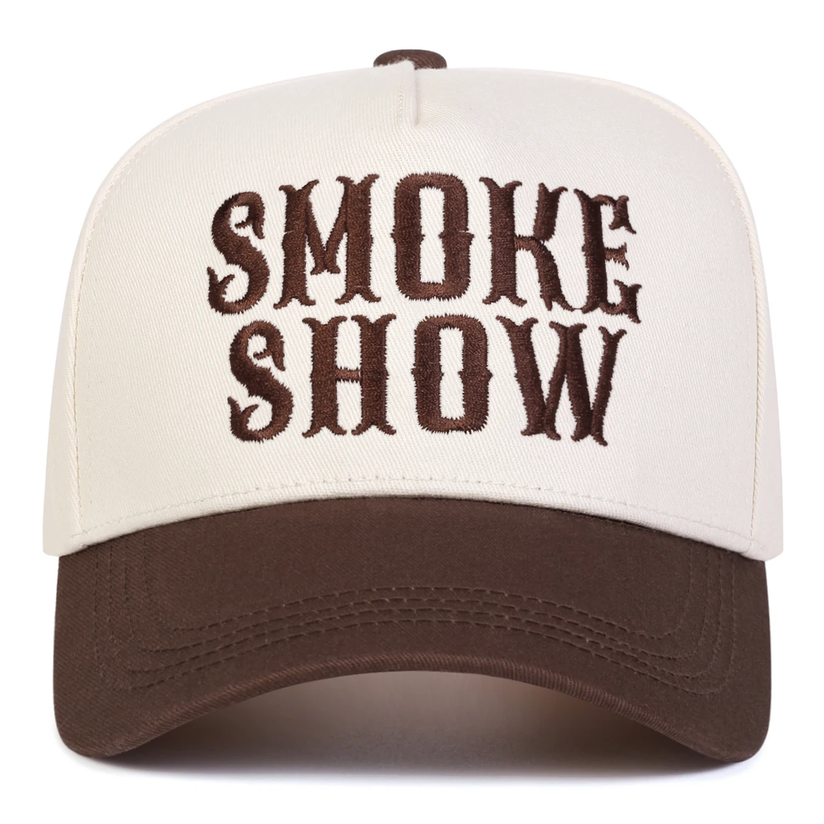 Unisex SMOKE SHOW Letter Embroidery Baseball Caps Spring Autumn Outdoor Adjustable Casual Hats Sunscreen Hat Sports Cap