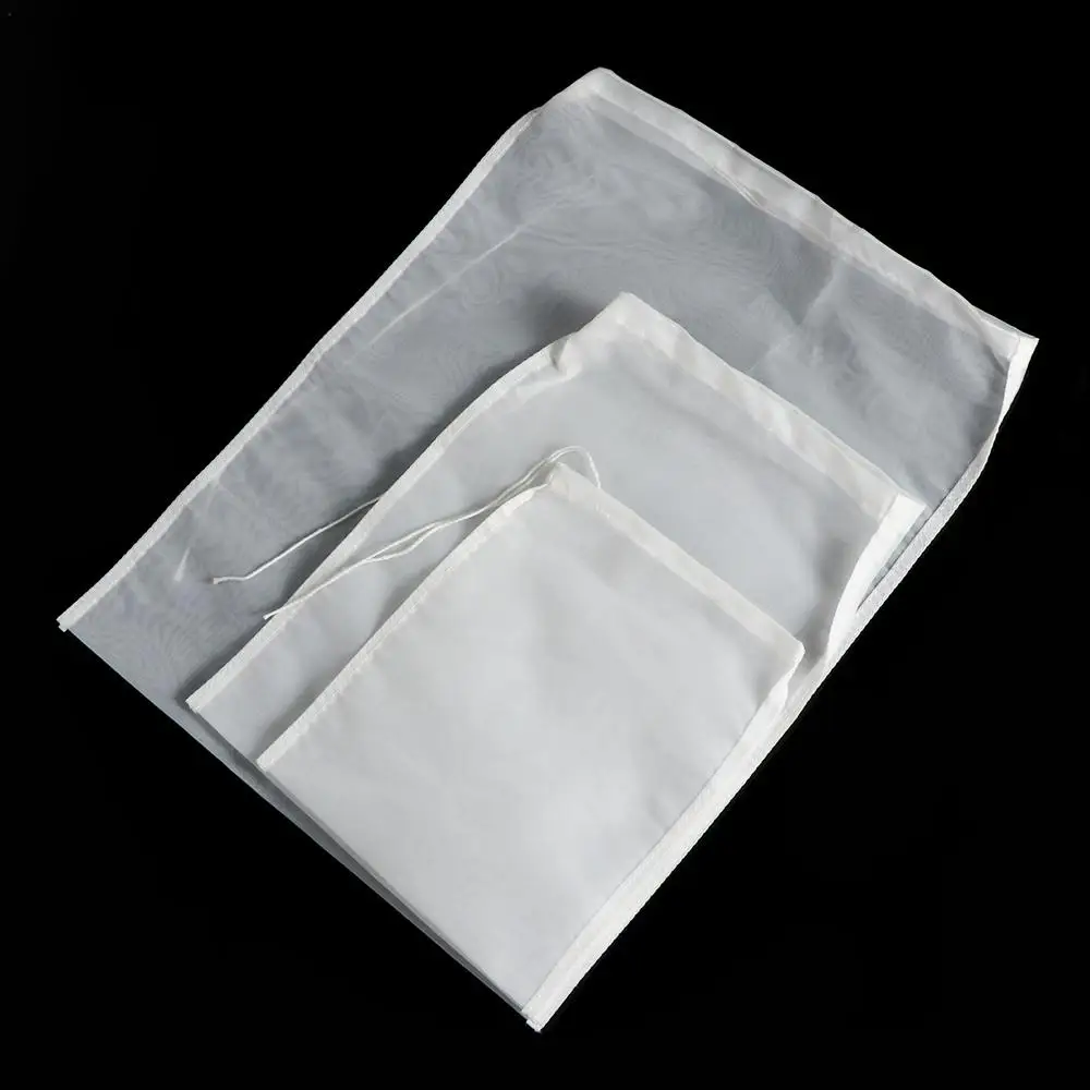 Colador especial de alimentos comerciales, colador de vino, nuez, bolsa de leche, filtro de café, herramientas de tela de queso de malla fina de nailon, varios tamaños, 1 ud.