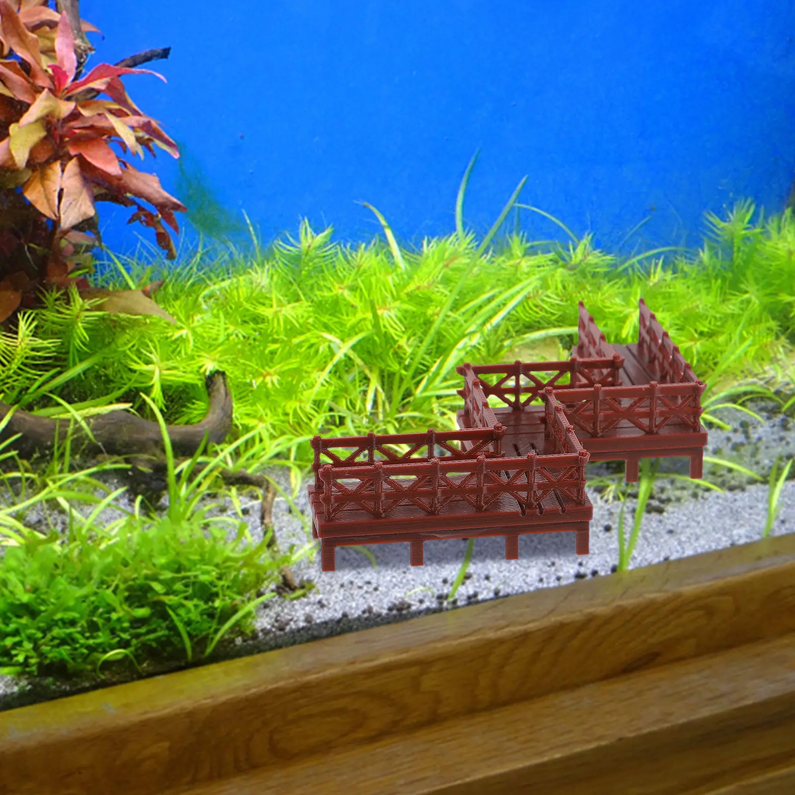 Bonsai Garden Set Up - Miniaturowa dekoracja ogrodowa - mostek, statuetka