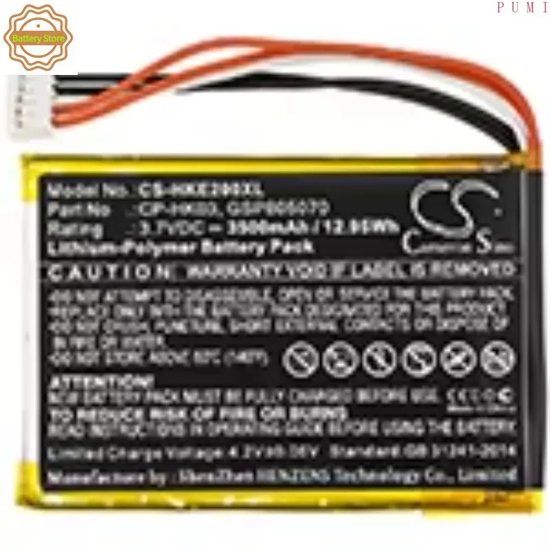 CS Replacement Battery for Harman/Kardon Esquire 2 PN:CP-HK03,GSP805070 3500mAh / 12.95Wh