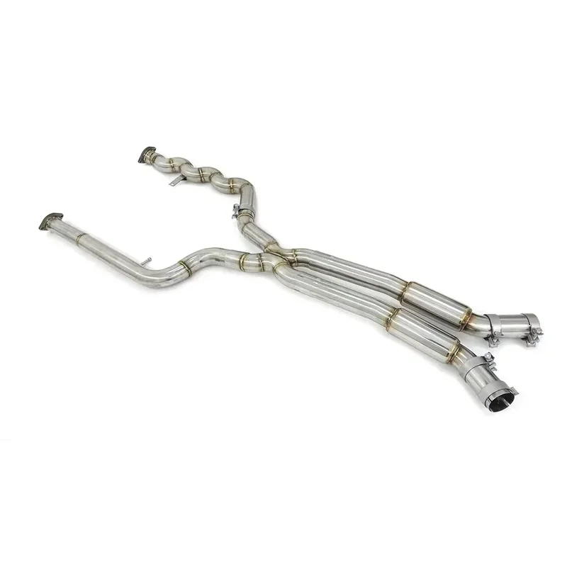 High Flow Medium Length System S58 G80 G81 G82 M3 M4 3.0T 1.5mm Thick Smooth Stainless Steel Exhaust Pipe