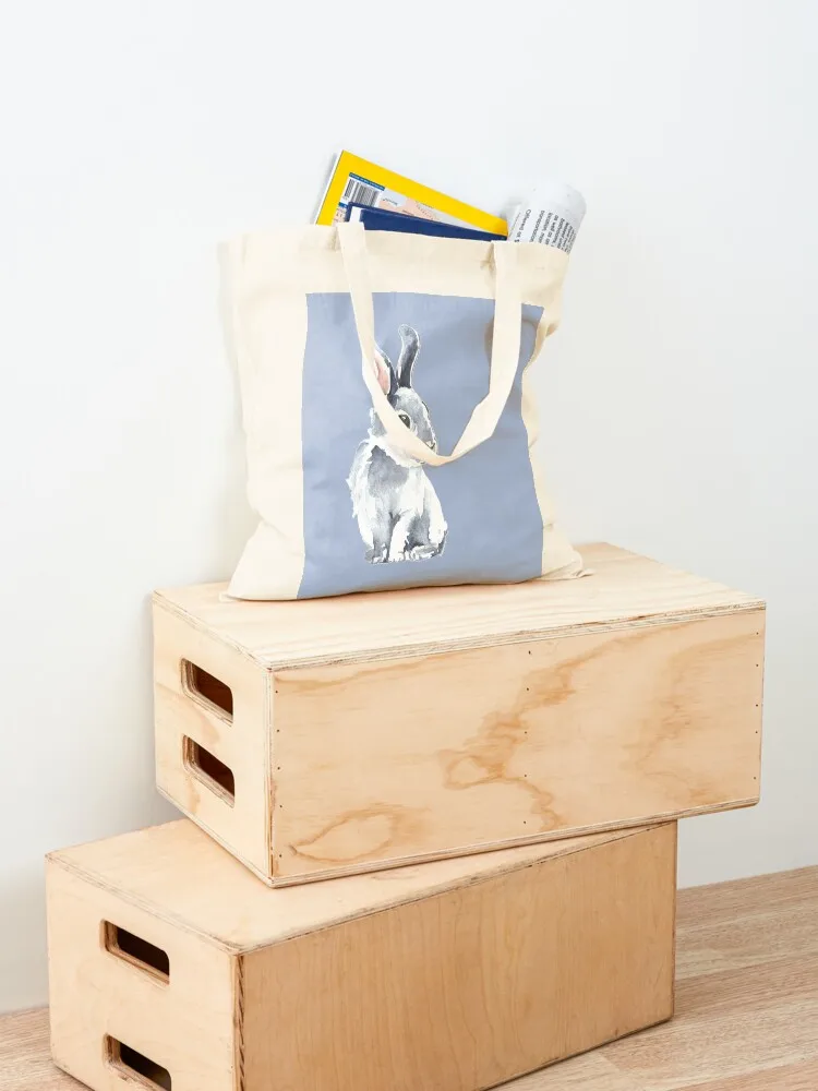 Moon Rabbit II Tote Bag canvas shopping bag foldable reusable bag supermarket folding tote bags aesthetic