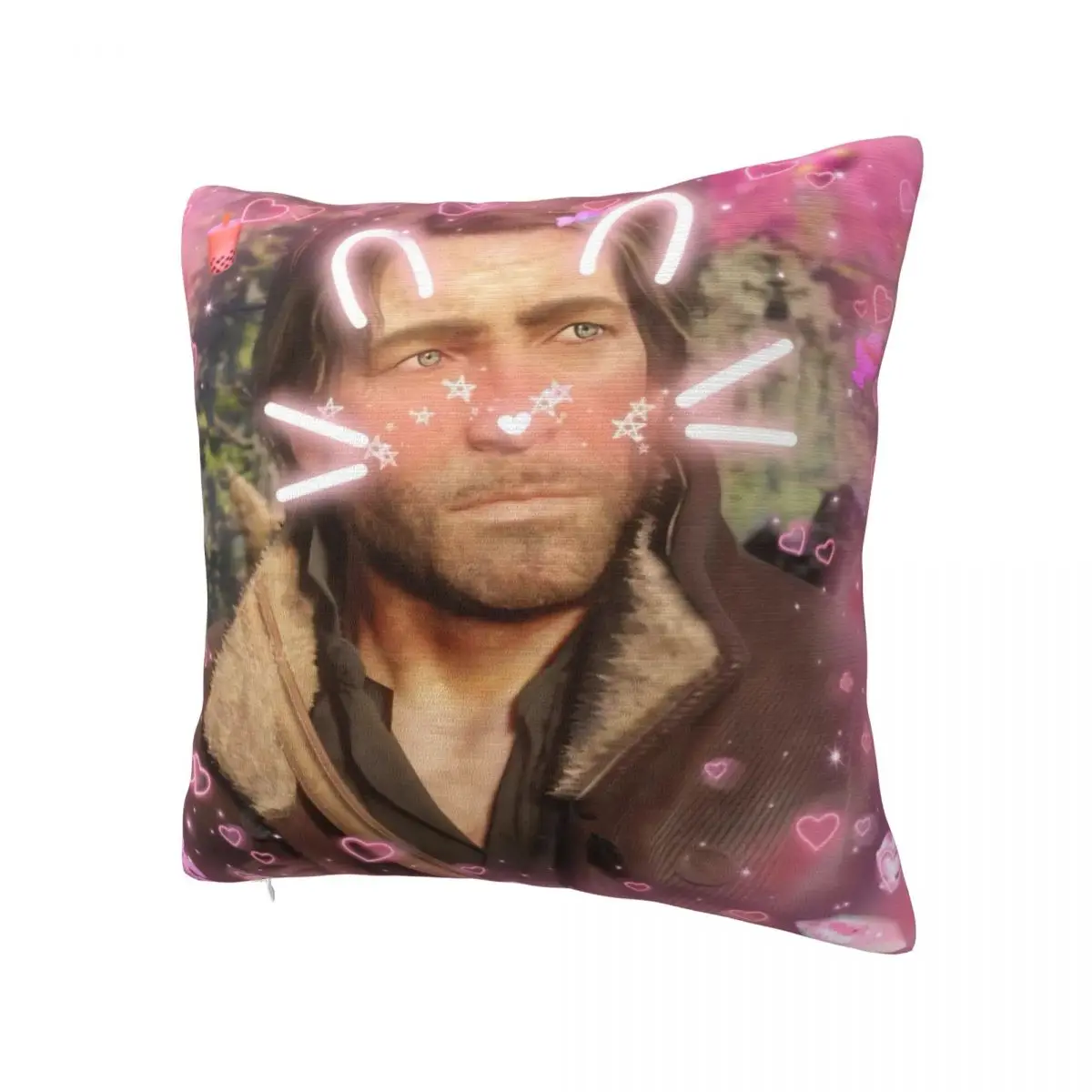 Arthur Morgan Sweet Hearts Pillow Case Vintage Pillow Cover Polyester Graphic Cushion Cover Pillowcases For Sofa Car Home Decor