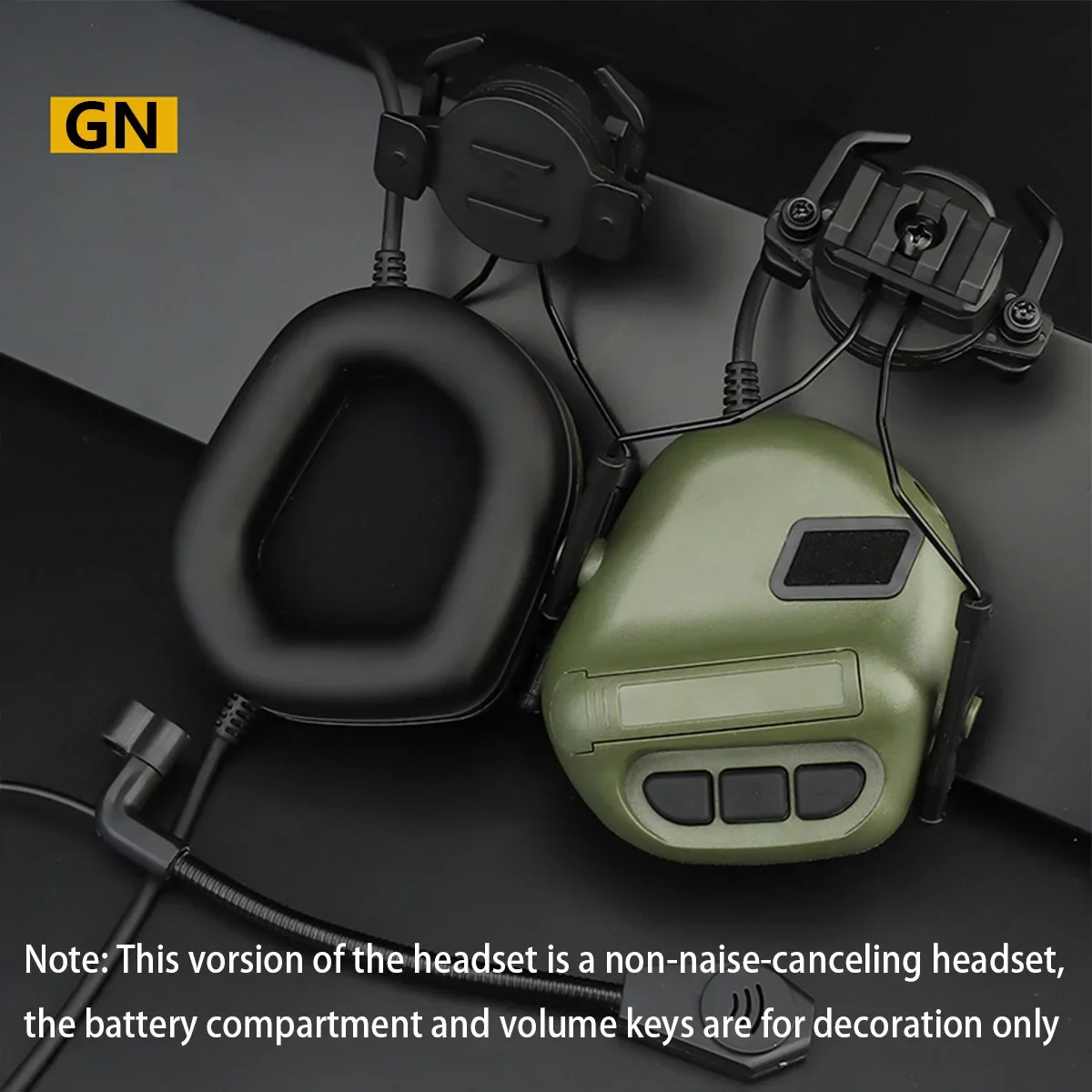 NONE Taktische Fünfte Generation Helm Headset Faltbare Keine Pickup Noise Reduction Version Kopfhörer Schießen Jagd PTT Adapter 8