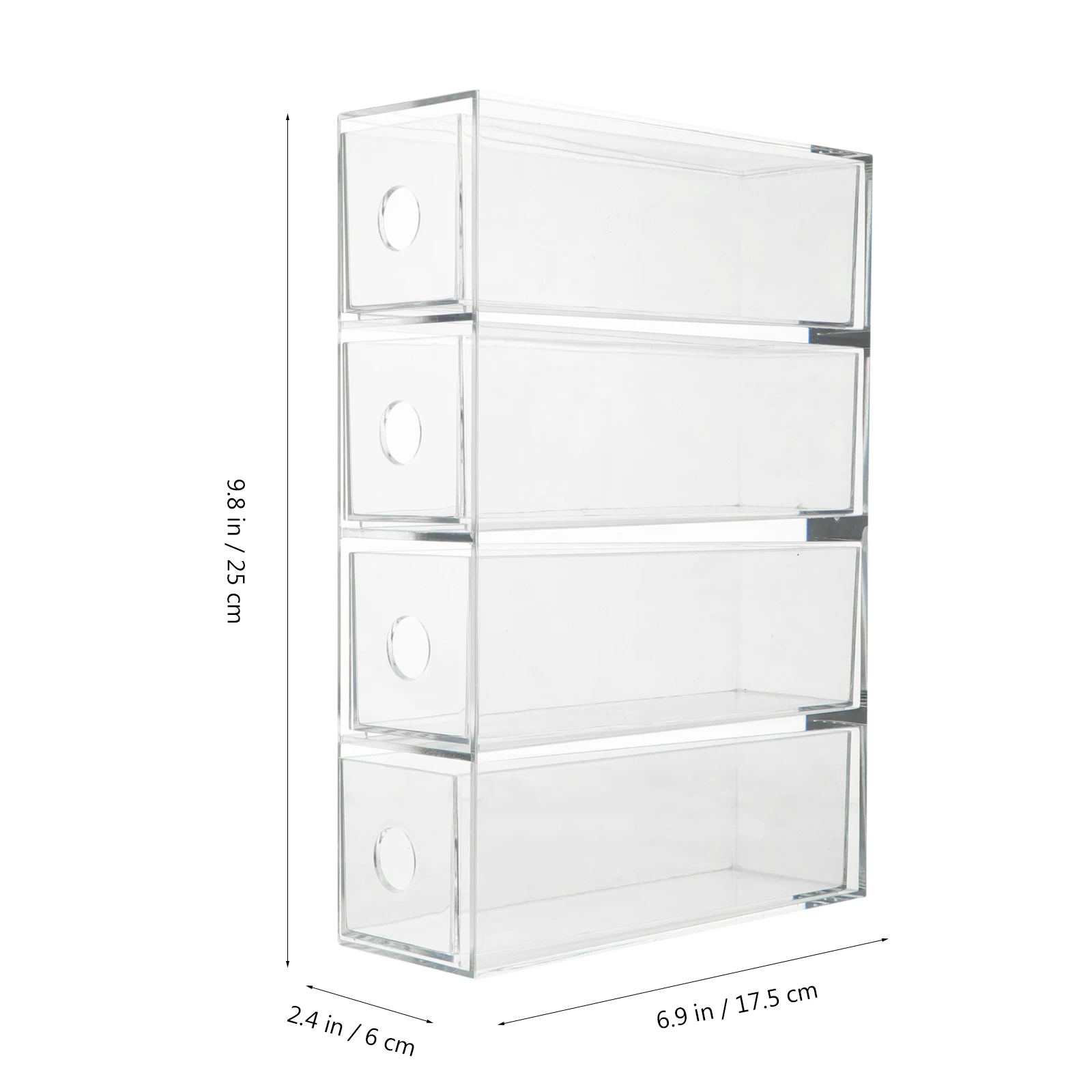

1pc Eye Shadow Storage Box Eyeshadow Organizer Acrylic Holder Drawer Type Makeup Case Crystal Clear Strong Durable