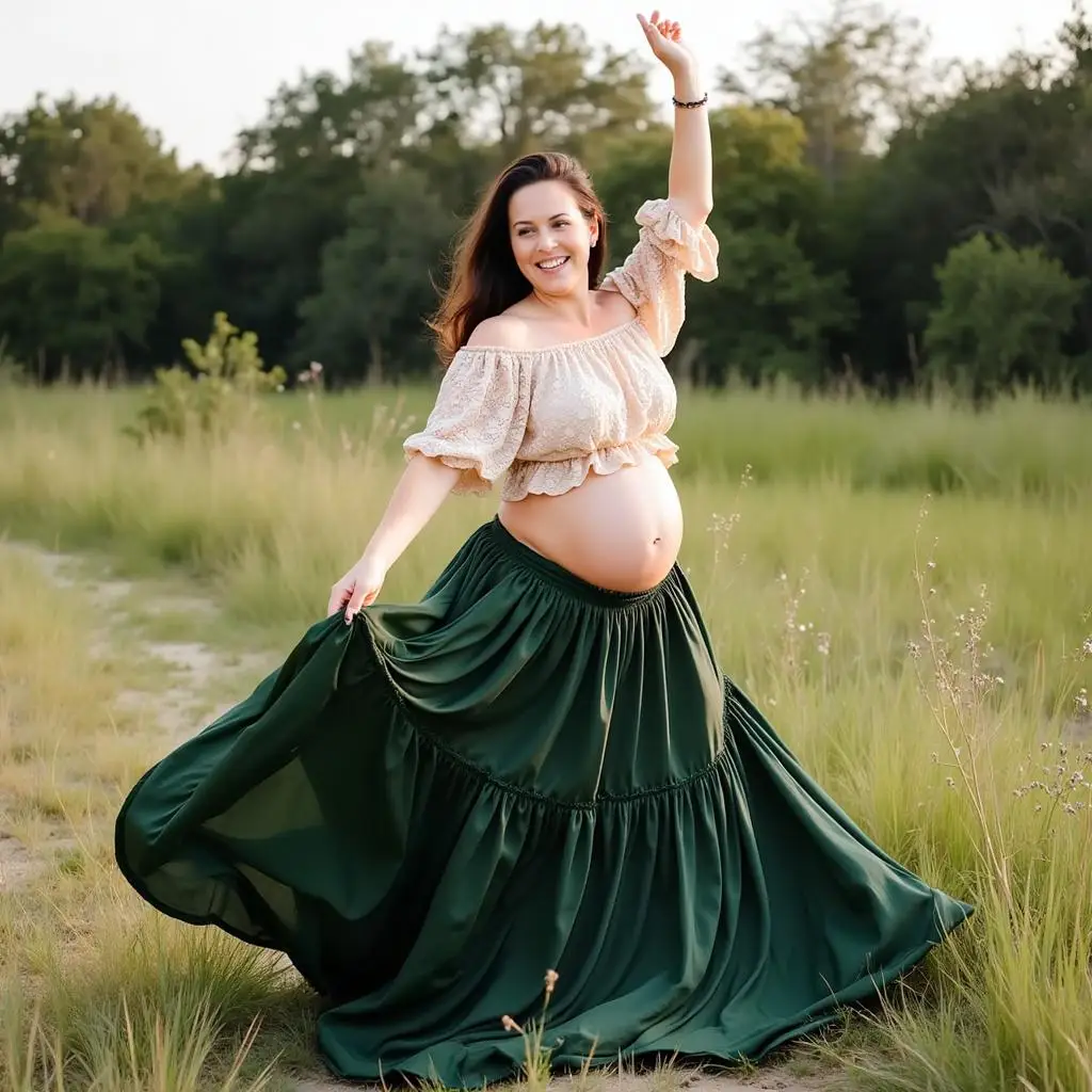 

Women Pregnant Maternity Dress for Photography Photo Shoot Off-shoulde Lace Maxi Dress Pregnancy Maternity Bohemian Clothes