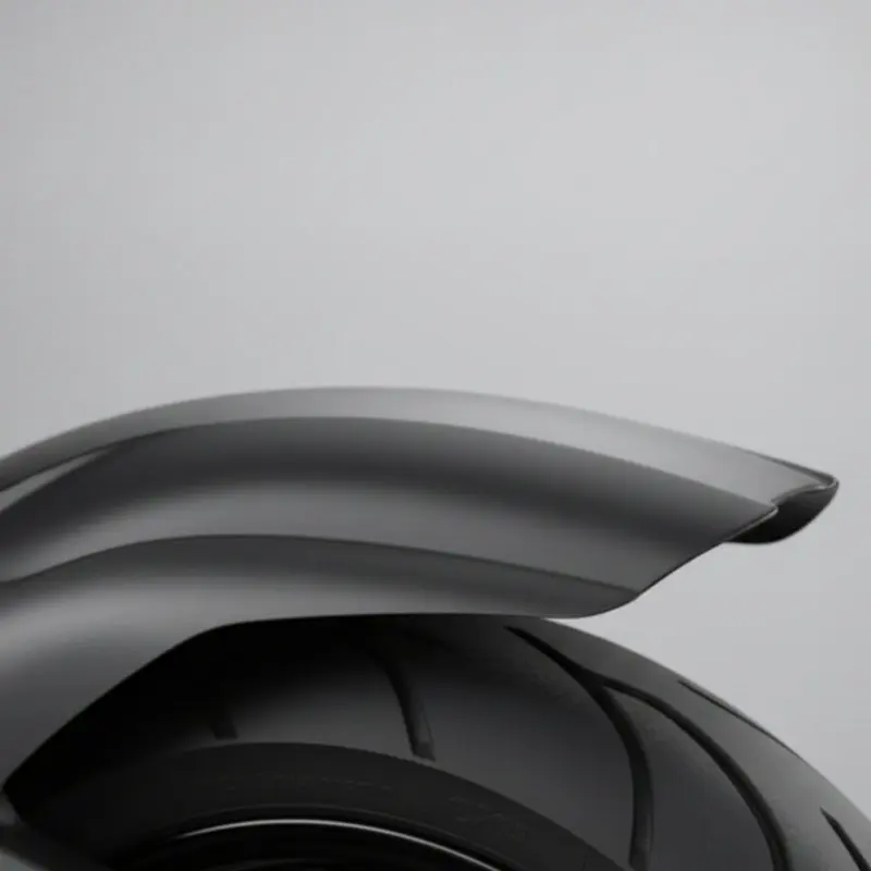 

Motorcycle Rear Mudguard Easy Installation Rear Wheel Mudguard Scooter Tire Cover Stylish Design Spray Guard