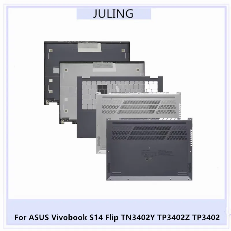 

Для ASUS Vivobook S14 Flip TN3402Y TP3402Z TP3402 ноутбука ЖК-задняя крышка верхний чехол/подставка для рук рамка клавиатуры/корпус нижняя часть корпуса