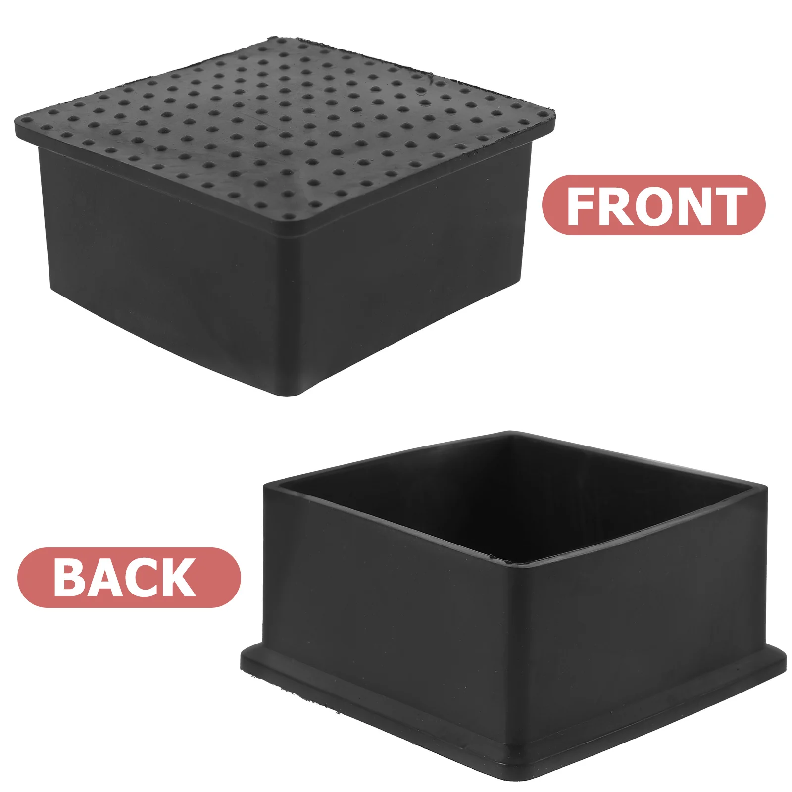 

6Pcs Chair Leg Tip Caps PVC Furniture Floor Protectors for Hardwood Chairs Tables Office Dining Room Use Deck Post Base