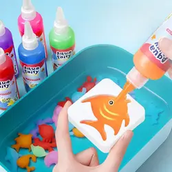 DIY Fairy Magic Water Elf Ocean Mold For Kids 3D Handmade Kits Aqua Fairy Gel Toy Set Handicrafts Educational Toys Xmas Gifts