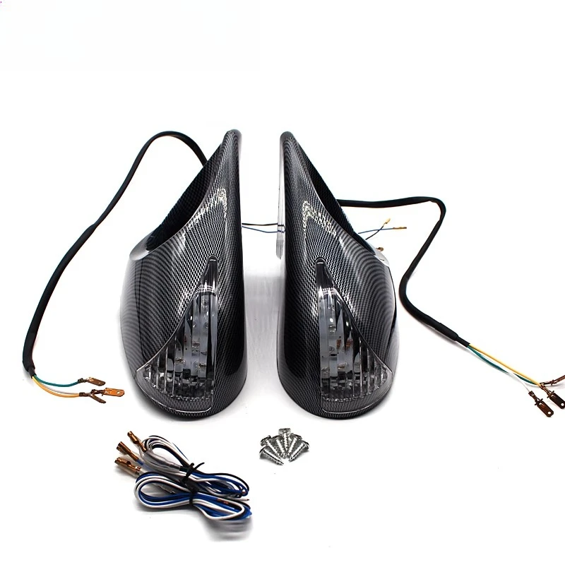 Car modified rearview mirror, universal type, carbon pattern electric/manual rearview mirror view 5